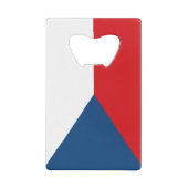 チェコ国旗のクレジット・カード・ボトル・オープナー クレジットカード栓抜き (正面)