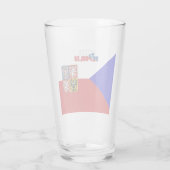 チェコ国旗のコート・オブ・アームズ タンブラーグラス (裏面)