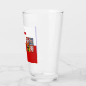 チェコ国旗のコート・オブ・アームズ タンブラーグラス (左)