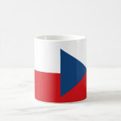 チェコ国旗のセラミックマグカップ コーヒーマグカップ (中央)