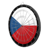 チェコ国旗のダーツボード&ダーツ/ゲームボード ダーツボード (正面右)