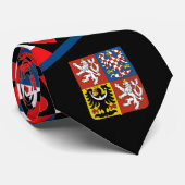 チェコ国旗のハートCZチェコ共和国プライド ネクタイ (ロール)