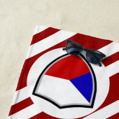 チェコ国旗のビーチタオル ビーチタオル (インサイチュ)