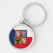 チェコ国旗のファッション/スポーツファンK キーホルダー (正面)