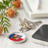 チェコ国旗のファッション/スポーツファンK キーホルダー (側面)