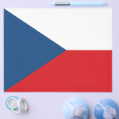 チェコ国旗のフライヤー チラシ (シングル)