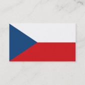 チェコ国旗の名刺 名刺 (裏面)