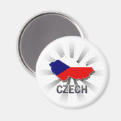 チェコ国旗の地図2.0 マグネット (正面/裏面)