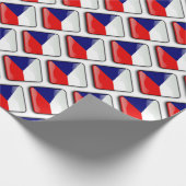 チェコ国旗の折り返し紙 ラッピングペーパー (角)