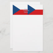 チェコ国旗の文房具 便箋 (正面/裏面)