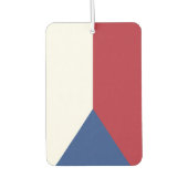 チェコ国旗の電話番号 カーエアーフレッシュナー (正面)