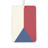 チェコ国旗の電話番号 カーエアーフレッシュナー (裏面)