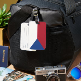 チェコ国旗の電話番号 ラゲッジタグ