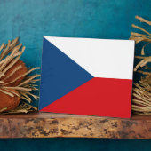 チェコ国旗の額 フォトプラーク (側面)