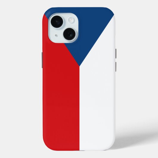 チェコ国旗のApple iPhone 15 Case-Mate iPhoneケース (裏面)