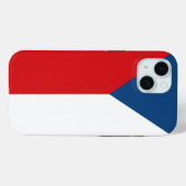 チェコ国旗のApple iPhone 15 Case-Mate iPhoneケース (裏面 (横))