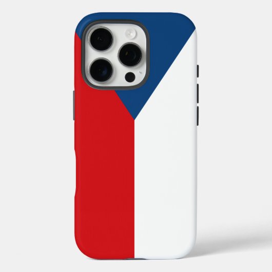 チェコ国旗のApple iPhone 16 Pro Case-Mate iPhoneケース (裏面)