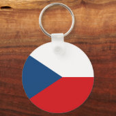 チェコ国旗を持つキーチェーン キーホルダー (裏面)