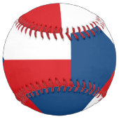 チェコ国旗を持つ愛国的なソフトボール ソフトボール (正面)