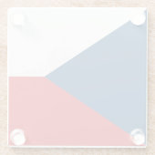 チェコ国旗を掲げたガラスコスター ガラスコースター (裏面)