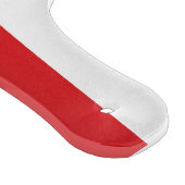 チェコ国旗を掲げたガラス製のカッティングボードパドル カッティングボード (角)