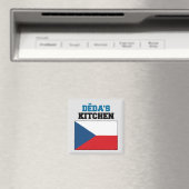 チェコ国旗を掲げたデダの台所 マグネット (インサイチュ (食洗機))