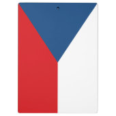 チェコ国旗を掲げた愛国的なクリップボード クリップボード (裏面)