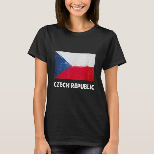 チェコ国旗チェコ1 Tシャツ (正面)