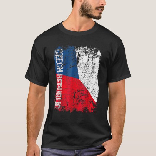 チェコ国旗動揺してヴィンテージCZECH REPUB Tシャツ (正面)