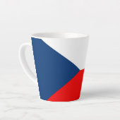 チェコ国旗 カフェラテマグ (左アングル)