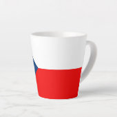 チェコ国旗 カフェラテマグ (右アングル)
