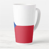 チェコ国旗 カフェラテマグ (右アングル)