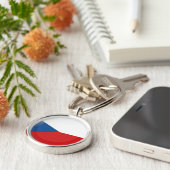 チェコ国旗 キーホルダー (側面)