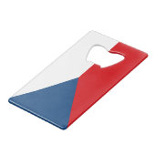 チェコ国旗 クレジットカード栓抜き (正面アングル)