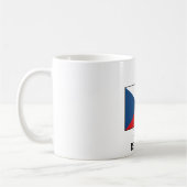 チェコ国旗 コーヒーマグカップ (左)