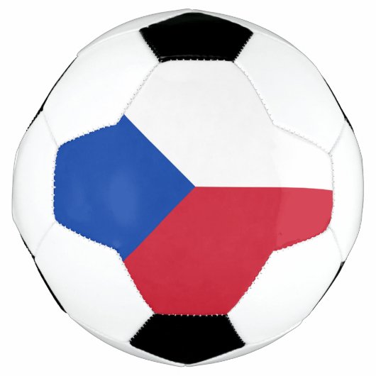 チェコ国旗 サッカーボール (正面)