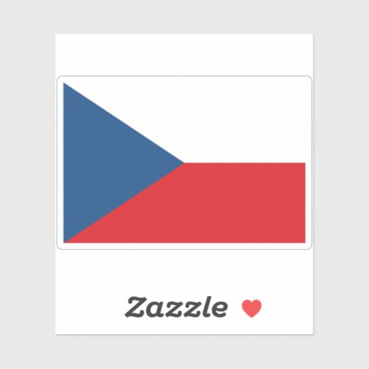 チェコ国旗 シール (シート)