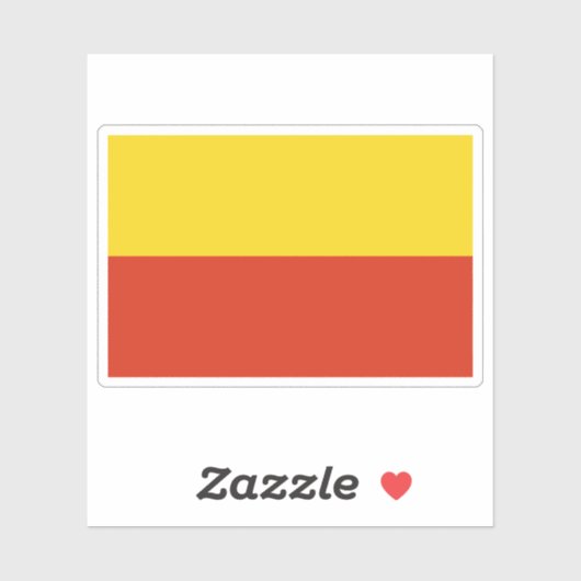 チェコ国旗 シール (シート)