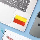 チェコ国旗 シール (ノートパソコンとiPhone)