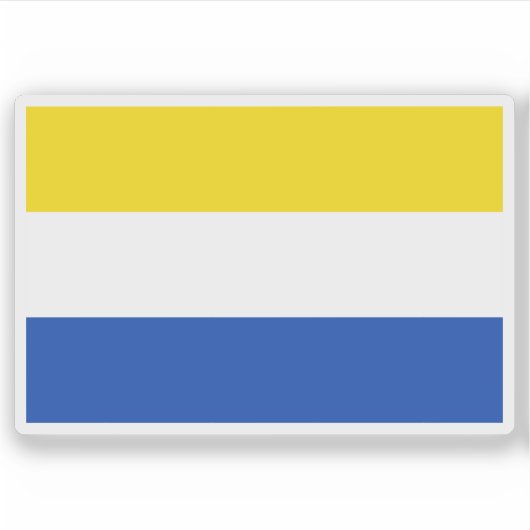 チェコ国旗 シール (正面)