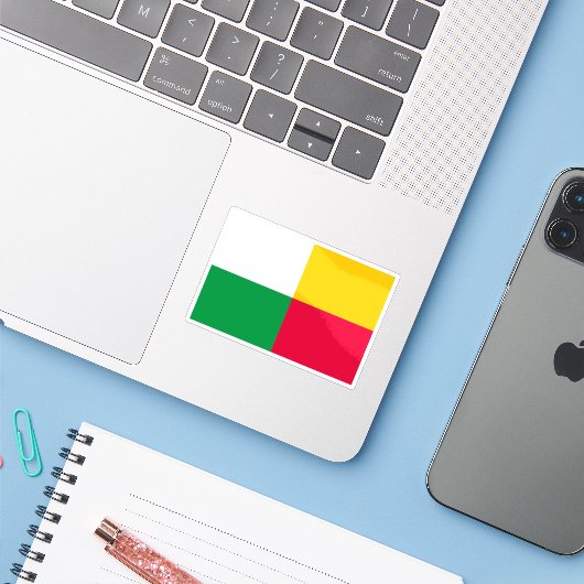 チェコ国旗 シール (ノートパソコンとiPhone)