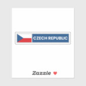 チェコ国旗 シール (シート)