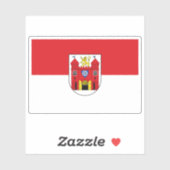 チェコ国旗 シール (シート)