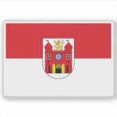 チェコ国旗 シール (正面)