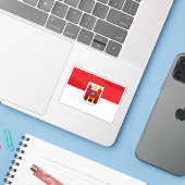 チェコ国旗 シール (ノートパソコンとiPhone)