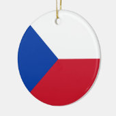 チェコ国旗 セラミックオーナメント (左)