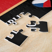 チェコ国旗・チェコ共和国 ジグソーパズル (側面)