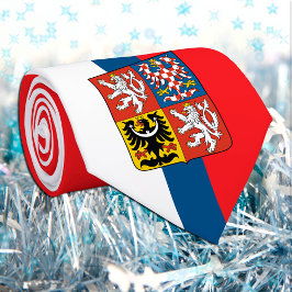 チェコ国旗&チェコ共和国,ビジネス/スポーツ ネクタイ