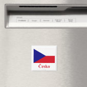 チェコ国旗（チェコ語で名前を付けて表示） マグネット (インサイチュ (食洗機))