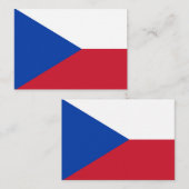 チェコ国旗 ノートカード (正面/裏面)
